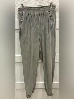SKIMS Gray Fleece Jogger Pants